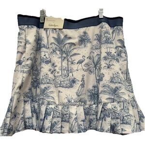 Lady Hagen Women's XL Clubhouse Toile Med Blue Skort NWT Retail $65